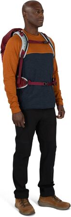 Рюкзак Osprey Hikelite 28 л червоний Sangria, розмір M-L, для туризму
