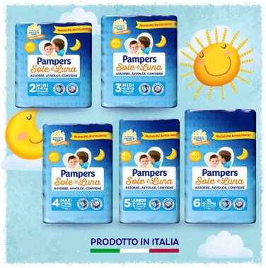 Підгузки Pampers Sonne und Mond, розмір 6 (15-30 кг), 78 шт