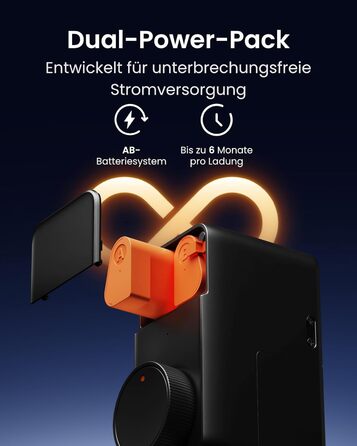 SwitchBot Smart Lock Pro: Розумний замок з акумулятором, Matter, WiFi, підтримка Apple Home, Alexa, Google Home, IFTTT, чорний