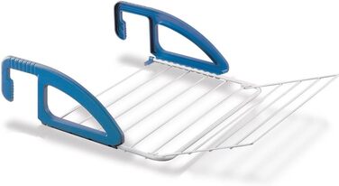 Сушарка для білизни Metaltex Bries для батареї та балкона, біло-синя