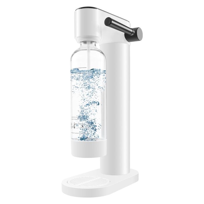 Сифон для газування води Sodastream з пляшкою 1 л, чорний (висота 42,3 см)