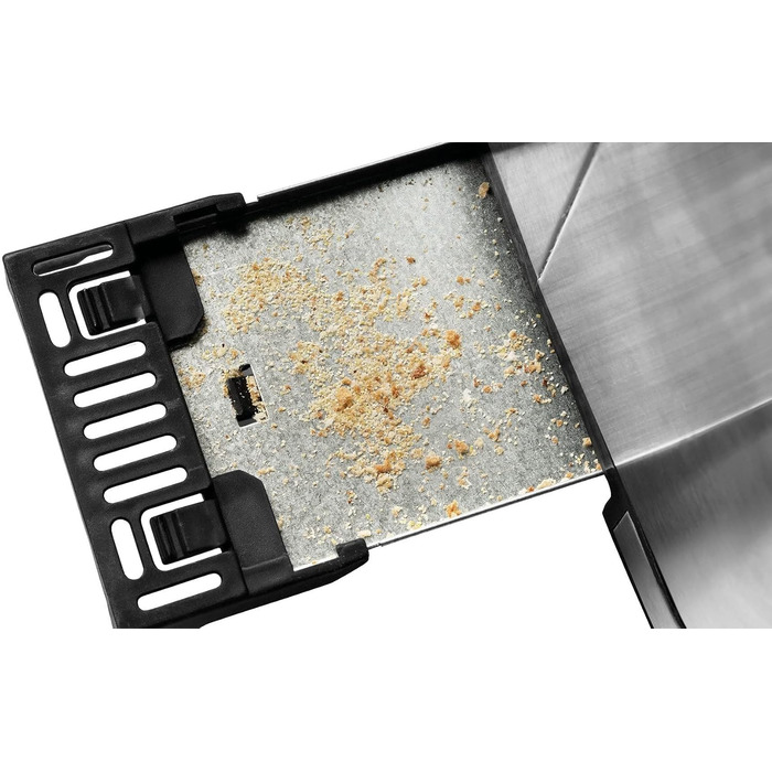 Тостер електричний GASTROBACK Design Toaster Digital 2S, нержавіюча сталь, 2 відділення, 7 програм, LCD-дисплей, 800 Вт, сріблястий
