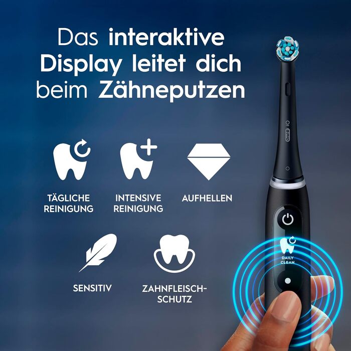 Електрична зубна щітка Oral-B iO Series 6, набір з 2 шт (Black Lava / Pink Sand), для глибокого та делікатного очищення