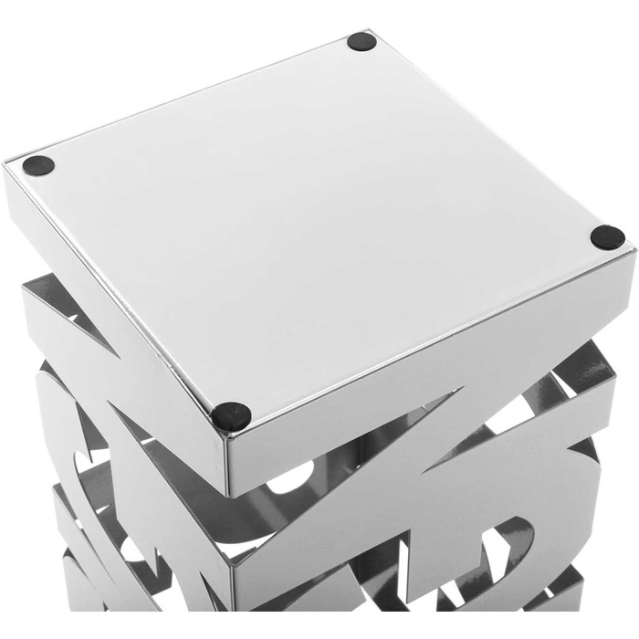 Сучасна металева підставка для парасольок Versa Design, для передпокою, кімнати чи холу, 52x18x18 см, біла
