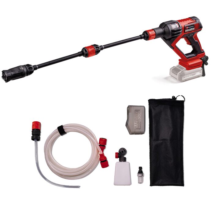 Einhell HYPRESSO 18/24-1 Акумуляторний мийний пістолет високого тиску Power X-Change (18 В, 24 бар, 240 л/год, без акумулятора та зарядного пристрою)
