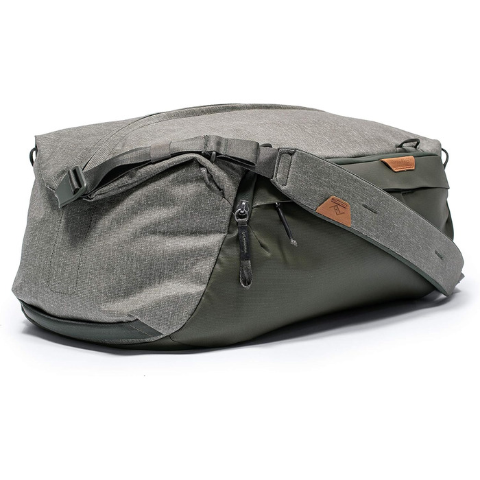 Дорожня сумка Peak Design Travel Duffel 35л, сіро-зелена, для подорожей і фототехніки, універсальний розмір