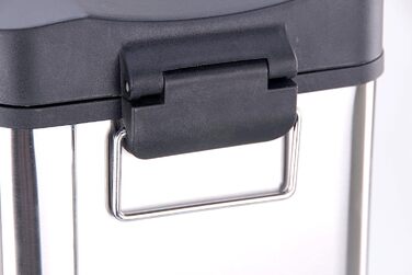 Смітник педальний EKO Rejoice 12 л, матова нерж. сталь, 21.8x38.2x43 см