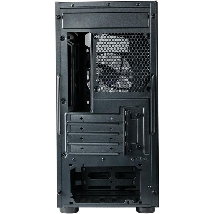 Корпус для ПК Cooler Master CMP 320 Mini-Tower, чорний, Micro-ATX, скляна бічна панель, 2x 120 мм ARGB вентилятори, підтримка різних компонентів, з кришкою для блоку живлення