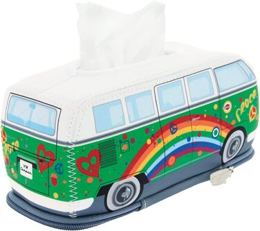 Диспенсер для серветок BRISA VW Collection у вигляді Volkswagen T1 Bulli Bus, неопреновий, зелений, для ванної кімнати