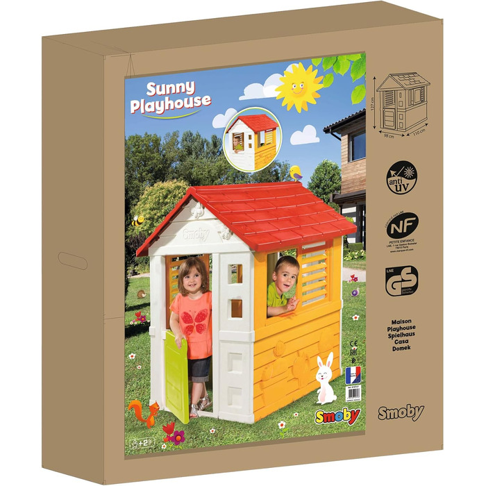 Дитячий садовий будиночок Smoby Sunny 7600810707, 98x110x127 см, для дітей від 2 років