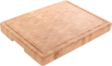 Дошка для нарізання GRÄWE з бамбука 40×30 см з жолобком для соку