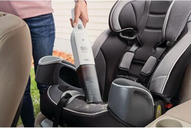 Акумуляторний ручний пилосос BLACK+DECKER Dustbuster Slim HLVC315B11, 12В, 1.5А·год, безмішковий, бездротовий, з XXL насадкою, зарядна станція, щілинна та меблева насадки