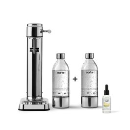 Сифон для газування води Aarke Carbonator 3 з PET-пляшкою 1л, сталевий