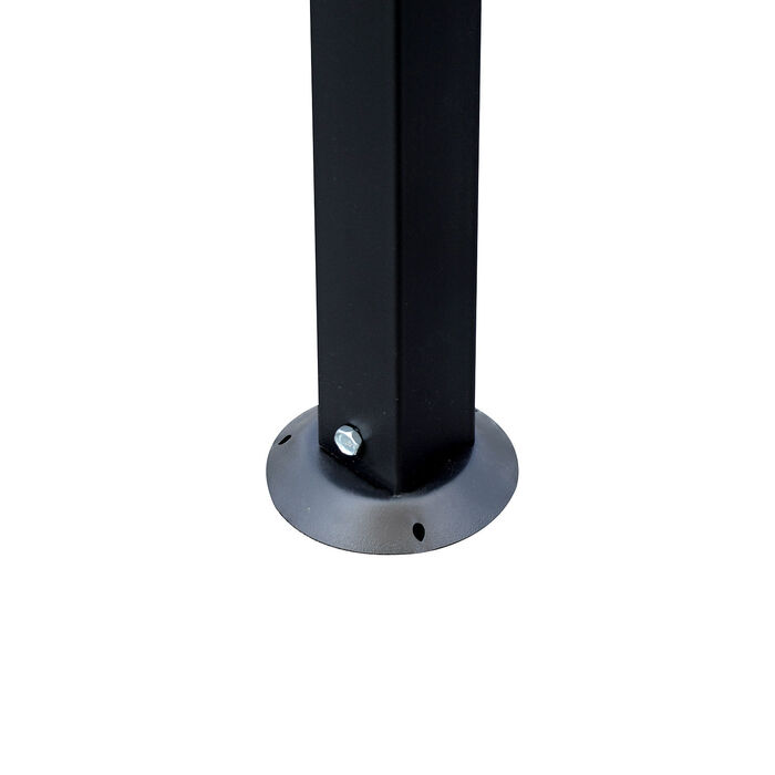 Намет з навісом для садової альтанки Outsunny Pergola металевий, кремовий, 297x297см