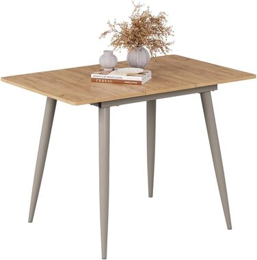 Розсувний стіл Vicco Esstisch Beaver, 80 x 70 см (Дуб Голдкрафт/Грейж)