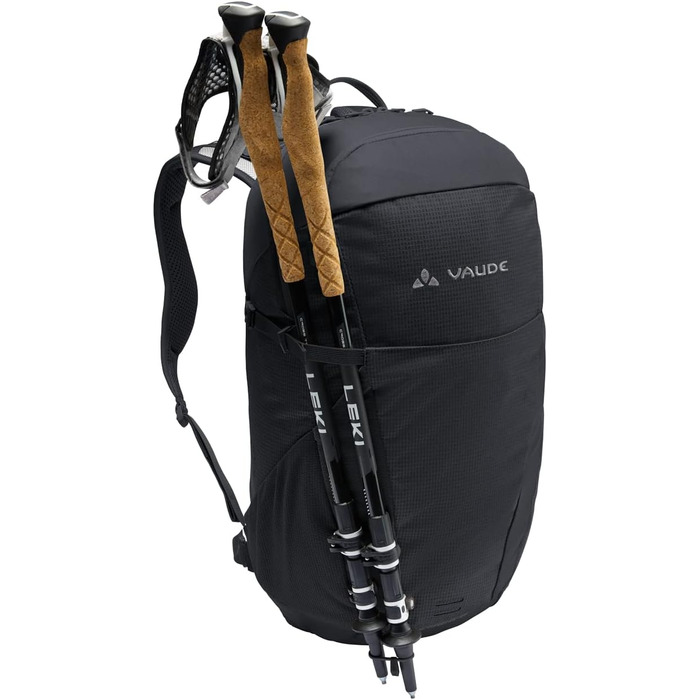 Рюкзак VAUDE Neyland Zip 20, 20 л, туристичний, чорний, зручна блискавка, універсальний розмір