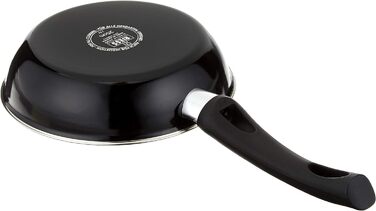 Сковорода Riess Gourmet 20 см емальована чорна, індукційна, 1 л, Classic