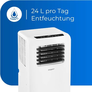 Мобільний кондиціонер Exquisit CM 30953, 9000 BTU, білий