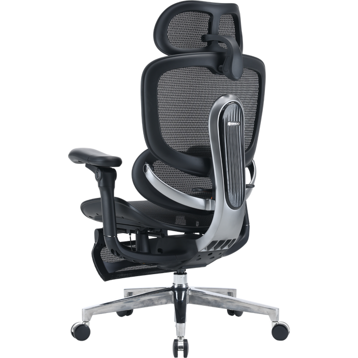 Крісло офісне Sihoo C500 V2 Black з підставкою для ніг
