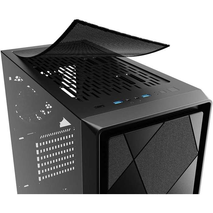 Корпус для ПК Sharkoon VS8 RGB Midi ATX, чорний