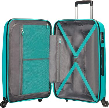 Валіза American Tourister Bon Air Spinner M 66 см, бірюзова, ручна поклажа