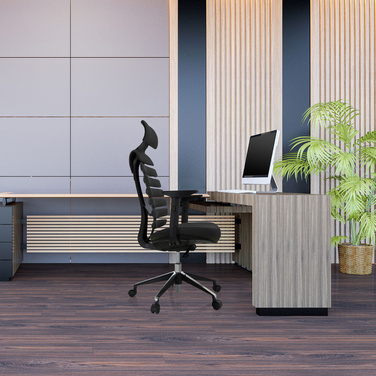 Офісне крісло / поворотне крісло ERGO LINE II PRO Тканина Чорний HJH OFFICE