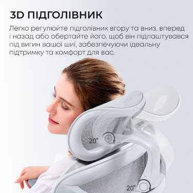 Крісло офісне з підставкою для ніг Sihoo DORO C300L Mesh White with footrest