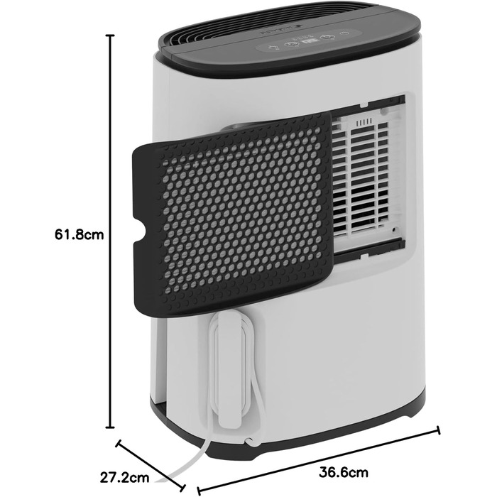 Meaco MeacoDry Arete® Two 25L: Повітряний осушувач та очищувач з HEPA-фільтром H13, Wi-Fi, інтелектуальні режими, 5 років гарантії