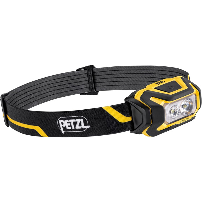 Ліхтарик налобний Petzl ARIA 2R, 600 люмен, акумуляторний, водонепроникний, компактний, чорний/жовтий
