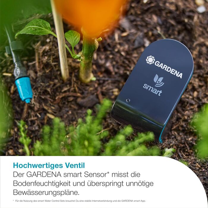 Gardena Smart Water Control 19033-20: Система автоматичного поливу з датчиком та шлюзом для розумного дому