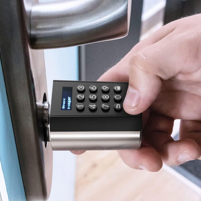 Електронний дверний циліндр WELOCK PCB41 з кодовим замком, RFID, Wi-Fi, для вхідних дверей 50-100 мм, IP65, легкий монтаж зовні та всередині