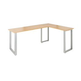 Робочий стіл WORKSPACE BASIC I 165 x 120 см, бук/срібло hjh OFF