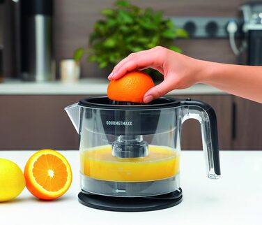 Електрична соковижималка для цитрусових GOURMETmaxx 700 мл | Прес для апельсинів та грейпфрутів | Чорний
