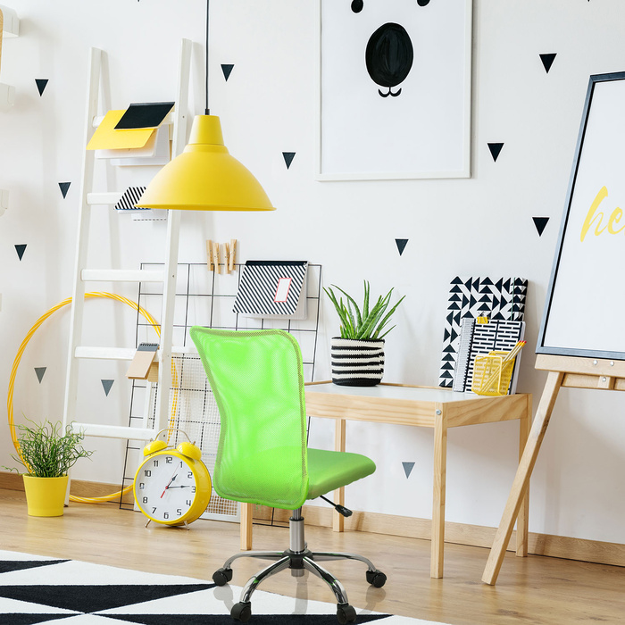 Дитячий письмовий стілець / дитячий стілець KIDDY NET I Mesh тканина зелений hjh OFFICE