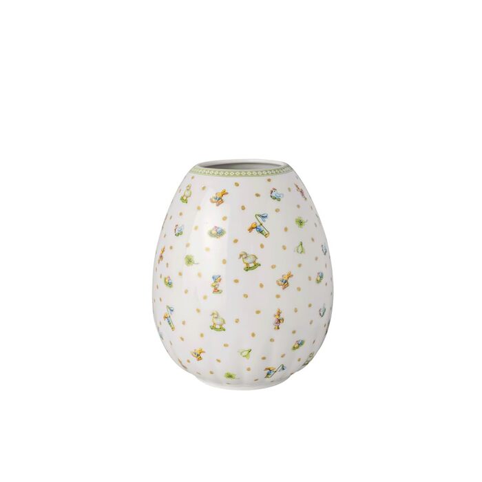 Ваза Villeroy & Boch Easter Delight Зелена, керамічна ваза для квітів, декор на Великдень, порцелянова ваза преміум-класу