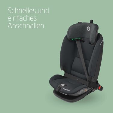 Дитяче автокрісло Maxi-Cosi Titan Plus i-Size, 76–150 см, з G-CELL захистом, 4 положення, для дітей 15 місяців–12 років, графіт