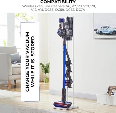 Підставка для акумуляторного пилососа Dyson V15, V12, V11, V10, V8, V7, V6 – Органайзер для аксесуарів MORANGO (S9313)