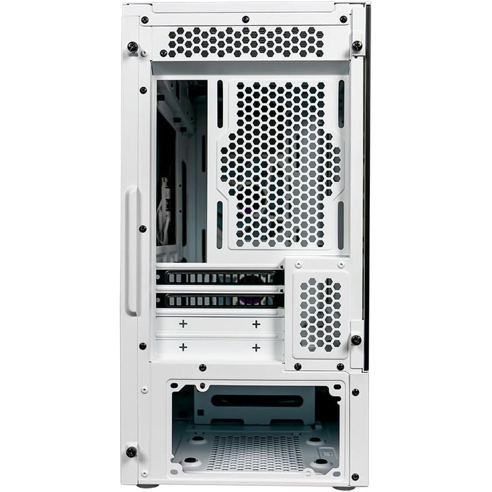 Корпус Cooler Master TD300 Mesh White Mini-Tower для Micro-ATX/Mini-ITX, білий, із сітчастою передньою панеллю для покращеного повітряного потоку, 2 ARGB-вентилятори 120 мм, бічна панель із загартованого скла, знімна верхня кришка, ARGB/PWM-хаб