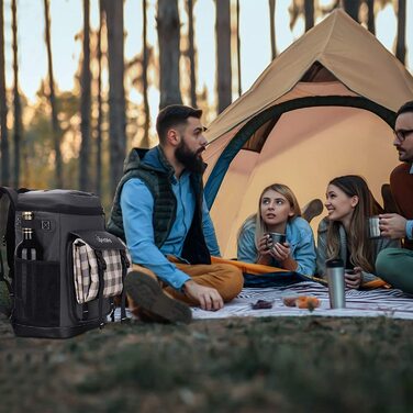 Терморюкзак Upeelife 30 л із кріпленням для покривала, водонепроникний рюкзак-холодильник для пікніка, зберігання їжі теплою чи холодною, для кемпінгу, пляжу, риболовлі, зелений