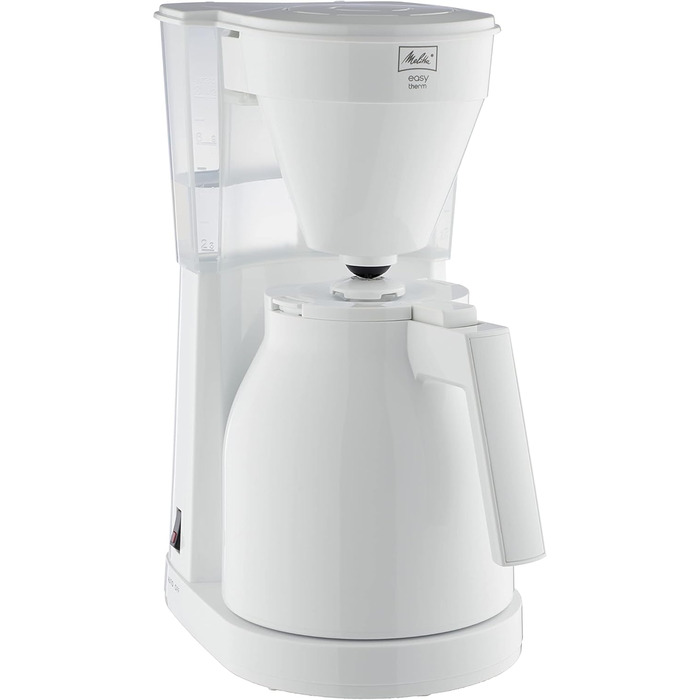 Кавоварка фільтраційна Melitta Easy Therm, 1 л, біла, пластикова, термокувшин для однієї особи