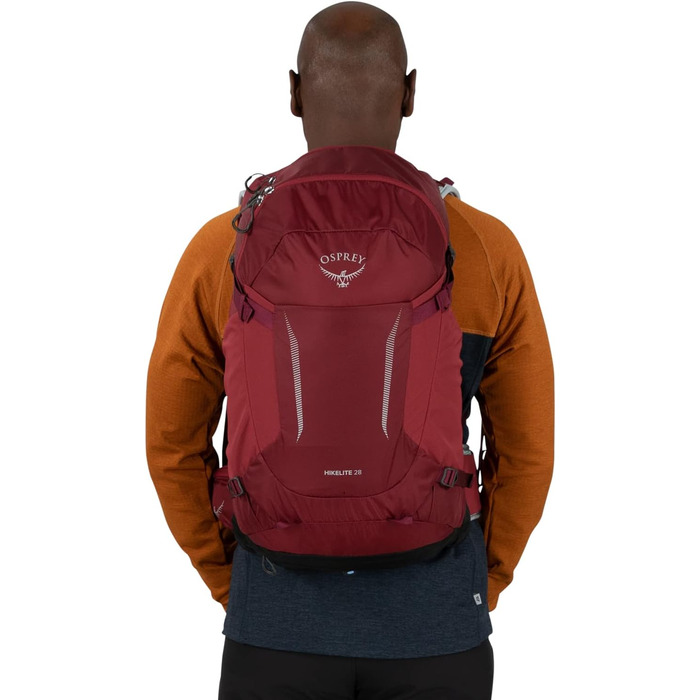 Рюкзак Osprey Hikelite 28 л червоний Sangria, розмір M-L, для туризму