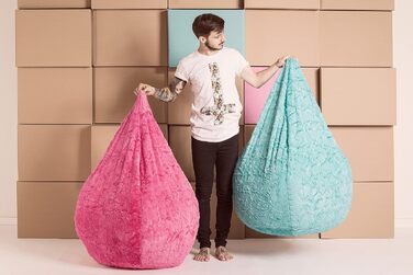 Крісло-мішок Fluffy XL, бірюзовий, 220 л, для дому