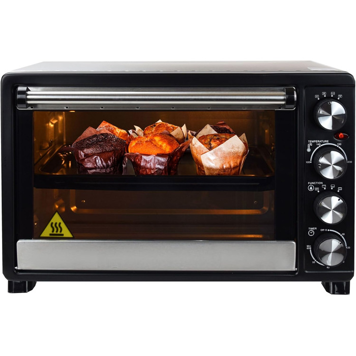 Міні-піч Syntrox Germany 30л з конвекцією та рожном для шаурми/курки - електродуховка для дому