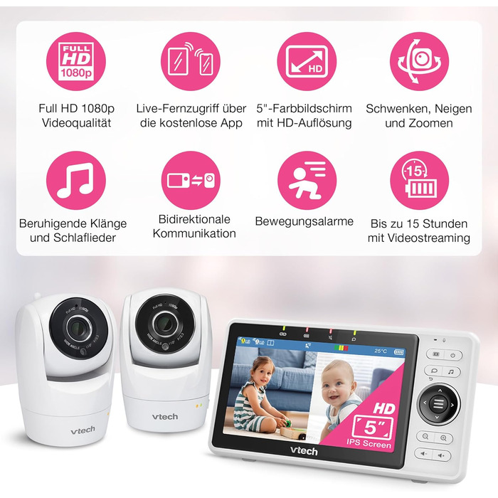 Відеоняня VTech VM924 з камерою, 5