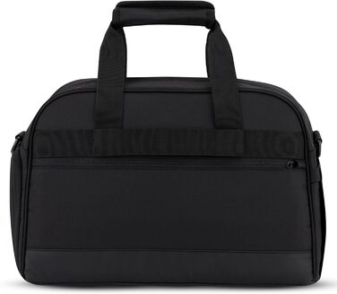 Larkson Weekender Finja Medium чорна дорожня сумка для жінок і чоловіків з відділенням для взуття, ручна поклажа, водовідштовхувальна, із переробленого PET