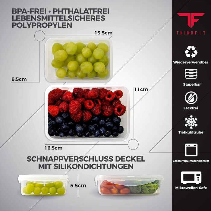 Ізольована ланчбокс з 6 контейнерами для їжі – BPA-Free, багаторазовий, підходить для мікрохвильової печі та морозильника – ланч-торба з шейкером, органайзером для пігулок, плечовим ремінцем та охолоджувальними акумуляторами – термосумка (фіолетовий)