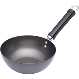 Вок KitchenCraft Pure Oriental з вуглецевої сталі з антипригарним покриттям, 20 см