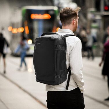 Дорожній рюкзак tomtoc 40L Reiserucksack для ручної поклажі, TSA-сумісний, чорний