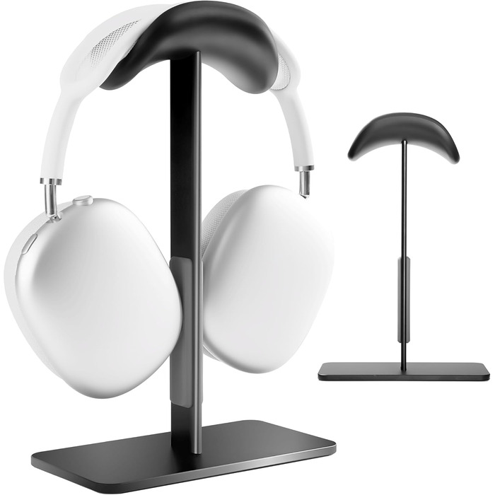 Підставка для навушників AirPods Max, алюміній, чорний, з режимом сну, антиковзаюча, захист від подряпин