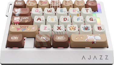 Дротова магнітна клавіатура Ajazz AK029 Meow Magnetic Switch (AK029-M-Y)